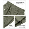 imageKEREDA Cargo Pants for Girls Baggy Joggers Pants Kids Clothes with Pockets 614YArmy Green
