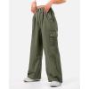 imageKEREDA Cargo Pants for Girls Baggy Joggers Pants Kids Clothes with Pockets 614YArmy Green