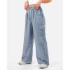 imageKEREDA Cargo Pants for Girls Baggy Joggers Pants Kids Clothes with Pockets 614YBlue