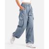 imageKEREDA Cargo Pants for Girls Baggy Joggers Pants Kids Clothes with Pockets 614YBlue