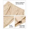 imageKEREDA Cargo Pants for Girls Baggy Joggers Pants Kids Clothes with Pockets 614YKhaki