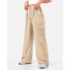 imageKEREDA Cargo Pants for Girls Baggy Joggers Pants Kids Clothes with Pockets 614YKhaki