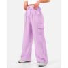 imageKEREDA Cargo Pants for Girls Baggy Joggers Pants Kids Clothes with Pockets 614YLight Purple