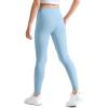 imageKEREDA Girls Athletic Leggings V Cross Yoga Pants Teen Girls with Pocket for WorkoutGymRunningDanceBlue