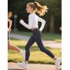 imageKEREDA Girls Athletic Leggings V Cross Yoga Pants Teen Girls with Pocket for WorkoutGymRunningDanceDeep Grey