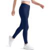 imageKEREDA Girls Athletic Leggings V Cross Yoga Pants Teen Girls with Pocket for WorkoutGymRunningDanceNavy
