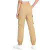 imageKEREDA Girls Cargo Pants Jogger Elastic Waist Drawstring with Pockets Uniform Pants Clothes for Teen GirlsKhaki