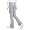 imageKEREDA Girls Flare Leggings Bell Bottoms School Uniform Pants High Waisted Flared Leggings for Teen GirlsBlacklight Graydeep Purple