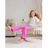 imageKEREDA Girls Flare Leggings Bell Bottoms School Uniform Pants High Waisted Flared Leggings for Teen GirlsBlacklight Pinkrose