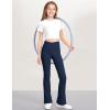 imageKEREDA Girls Flare Leggings High Waist Cross Bell Bottoms for Girls Yoga Dance Pants with Pockets Size 714 YearsNavy
