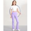 imageKEREDA Girls Flare Leggings High Waist Cross Bell Bottoms for Girls Yoga Dance Pants with Pockets Size 714 YearsPurple