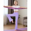 imageKEREDA Girls Flare Leggings High Waist Cross Bell Bottoms for Girls Yoga Dance Pants with Pockets Size 714 YearsPurple
