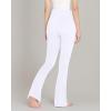 imageKEREDA Girls Flare Leggings High Waist Cross Bell Bottoms for Girls Yoga Dance Pants with Pockets Size 714 YearsWhite