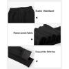 imageKEREDA Girls Fleece Lined Leggings Pack of 2 Winter Warm Pants Girls ClothesBlack