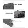 imageKEREDA Girls Fleece Lined Leggings Pack of 2 Winter Warm Pants Girls ClothesBlackdark Grey