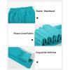 imageKEREDA Girls Fleece Lined Leggings Pack of 2 Winter Warm Pants Girls ClothesBlue Greendark Purple