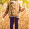 imageKEREDA Girls Fleece Lined Leggings Pack of 2 Winter Warm Pants Girls ClothesBlue Greendark Purple
