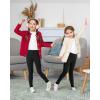 imageKEREDA Girls Fleece Lined Leggings Pack of 2 Winter Warm Pants Girls ClothesPinkblack