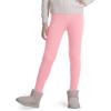 imageKEREDA Girls Fleece Lined Leggings Pack of 2 Winter Warm Pants Girls ClothesPinkblack