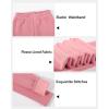imageKEREDA Girls Fleece Lined Leggings Pack of 2 Winter Warm Pants Girls ClothesPinkblack