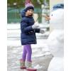 imageKEREDA Girls Fleece Lined Leggings Pack of 2 Winter Warm Pants Girls ClothesPinkpurple