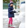 imageKEREDA Girls Fleece Lined Leggings Pack of 2 Winter Warm Pants Girls ClothesRoyal Bluerose Red