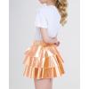 imageKEREDA Girls Metallic Skirt 3Layer Ruffle Kids Sparkly Skirt for Girls 614 YRose Gold