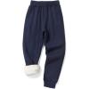 imageKEREDA Boys Girls Sweatpants Unisex Winter Warm Jogger PantsNavy