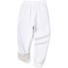 imageKEREDA Boys Girls Sweatpants Unisex Winter Warm Jogger PantsWhite