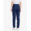 imageKEREDA Girls School Uniform Skinny Pants with Pockets Elasticized Waistband School Pants for Teen Girls ClothesNavy