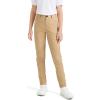 imageKEREDA Girls School Uniform Skinny Pants with Pockets Elasticized Waistband School Pants for Teen Girls ClothesKhaki