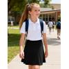 image:imageKEREDA Girls ALine Skirt with Undershorts School Uniform Skirts for Girls with Stretchy Waist Soft Skorts Fashion ClothesBlack