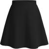 image:imageKEREDA Girls ALine Skirt with Undershorts School Uniform Skirts for Girls with Stretchy Waist Soft Skorts Fashion ClothesBlack