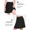 image:imageKEREDA Girls ALine Skirt with Undershorts School Uniform Skirts for Girls with Stretchy Waist Soft Skorts Fashion ClothesBlack