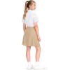 image:imageKEREDA Girls ALine Skirt with Undershorts School Uniform Skirts for Girls with Stretchy Waist Soft Skorts Fashion ClothesKhaki