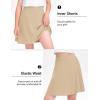 image:imageKEREDA Girls ALine Skirt with Undershorts School Uniform Skirts for Girls with Stretchy Waist Soft Skorts Fashion ClothesKhaki