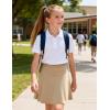 image:imageKEREDA Girls ALine Skirt with Undershorts School Uniform Skirts for Girls with Stretchy Waist Soft Skorts Fashion ClothesKhaki