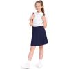 image:imageKEREDA Girls ALine Skirt with Undershorts School Uniform Skirts for Girls with Stretchy Waist Soft Skorts Fashion ClothesNavy