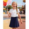 image:imageKEREDA Girls ALine Skirt with Undershorts School Uniform Skirts for Girls with Stretchy Waist Soft Skorts Fashion ClothesNavy