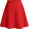 image:imageKEREDA Girls ALine Skirt with Undershorts School Uniform Skirts for Girls with Stretchy Waist Soft Skorts Fashion ClothesRed