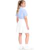 image:imageKEREDA Girls ALine Skirt with Undershorts School Uniform Skirts for Girls with Stretchy Waist Soft Skorts Fashion ClothesWhite