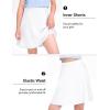 image:imageKEREDA Girls ALine Skirt with Undershorts School Uniform Skirts for Girls with Stretchy Waist Soft Skorts Fashion ClothesWhite