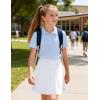 image:imageKEREDA Girls ALine Skirt with Undershorts School Uniform Skirts for Girls with Stretchy Waist Soft Skorts Fashion ClothesWhite