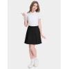 image:imageKEREDA Girls School Uniform Pleated Pullon Scooter Skirts with Undershorts Kids Skorts with PocketsBlack