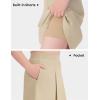 image:imageKEREDA Girls School Uniform Pleated Pullon Scooter Skirts with Undershorts Kids Skorts with PocketsKhaki