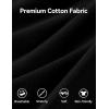 image:imageKEREDA Long Sleeve Uniform Shirts for Girls Cotton School Polo Shirts with Button for KidsBlack