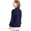 image:imageKEREDA Long Sleeve Uniform Shirts for Girls Cotton School Polo Shirts with Button for KidsNavy