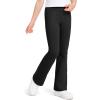 image:imageKEREDA Girls Flare Leggings School Uniform Pants for Girls Bell Bottoms Cotton Clothes for KidsBlack