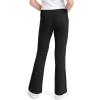 image:imageKEREDA Girls Flare Leggings School Uniform Pants for Girls Bell Bottoms Cotton Clothes for KidsBlack