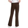image:imageKEREDA Girls Flare Leggings School Uniform Pants for Girls Bell Bottoms Cotton Clothes for KidsBrown